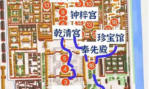 故宫路线图一日游怎么画_故宫路线图一日游怎么画的